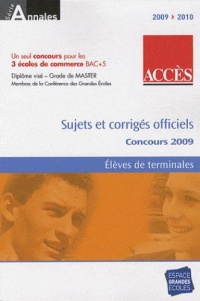 annales-acces-annales-du-concours-2009