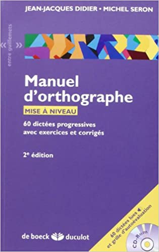 Manuel d’orthographe + CDR c13